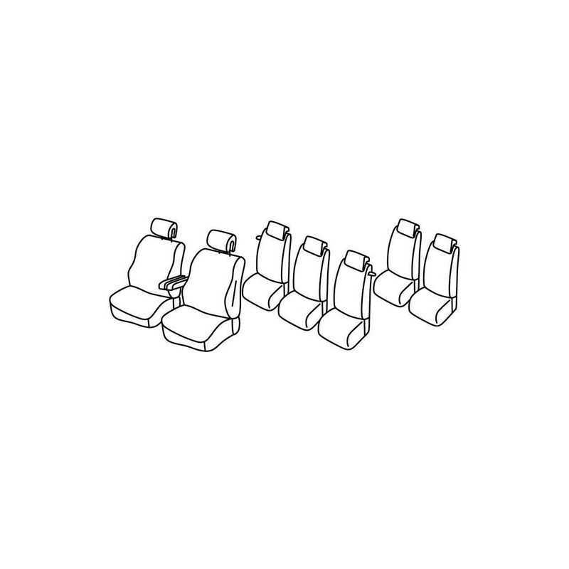 Set coprisedili Superior - Nero Grigio - Citroen C4 Grand Picasso (10 06 09 13)