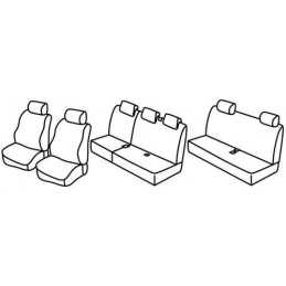 Set coprisedili Superior - Nocciola - Dacia Logan MCV 5p (02 07 06 13)