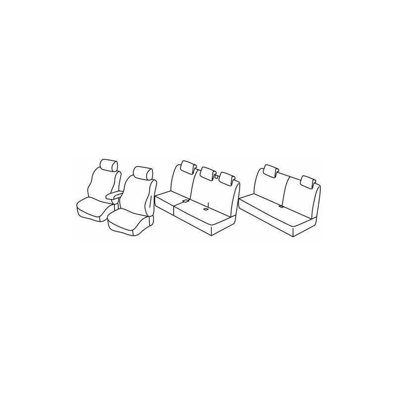 Set coprisedili Superior - Nero Rosso - Dacia Lodgy (05 12 )