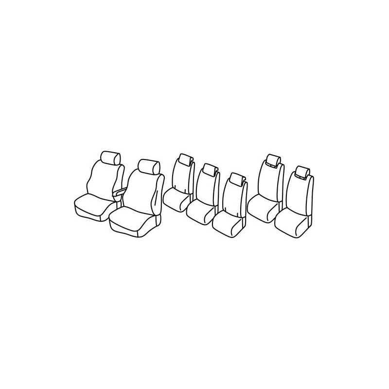Set coprisedili Superior - Nero Grigio - Ford Galaxy (09 06 09 15) - Ford S-Max (06 06 09 15)