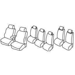 Set coprisedili Superior - Nero Rosso - Ford Galaxy (10 15 )