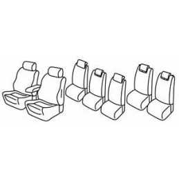 Set coprisedili Superior - Nero Grigio - Ford C-Max 7 (11 10 )