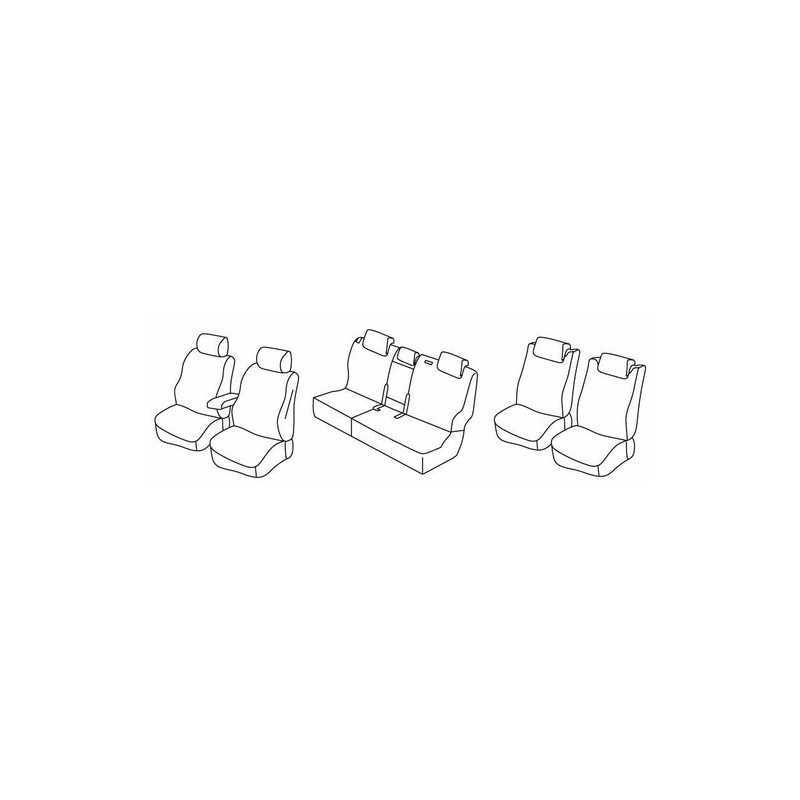 Set coprisedili Superior - Beige - Hyundai Santa Fe (10 12 10 18)