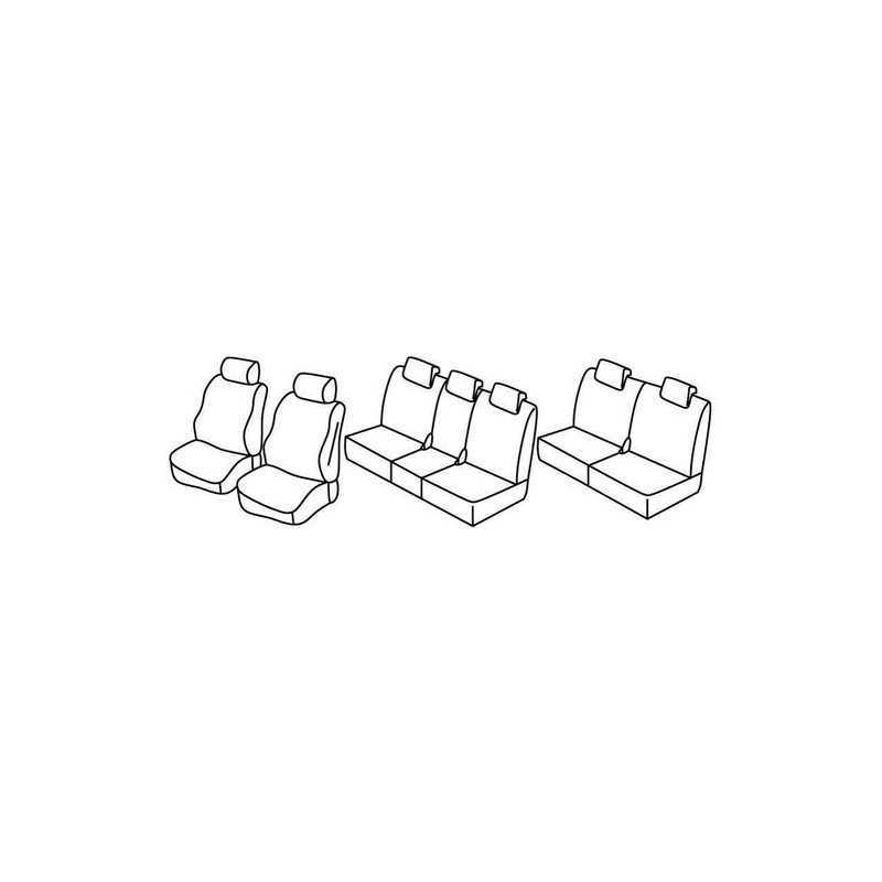 Set coprisedili Superior - Nero Grigio - Mazda 5 5p (08 05 10 10)