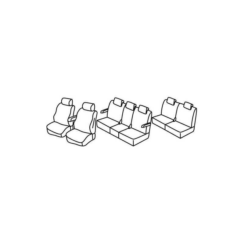 Set coprisedili Superior - Grigio Nero - Mazda 5 5p (08 05 10 10)