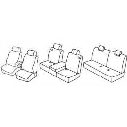 Set coprisedili Superior - Beige - Nissan Qashqai+2 (09 08 01 14)