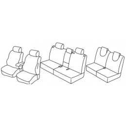 Set coprisedili Superior - Nocciola - Nissan X-Trail (06 14 )