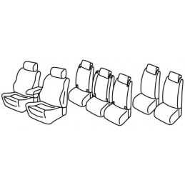 Set coprisedili Superior - Grigio Nero - Opel Zafira Tourer (Exclusive) (11 11 )