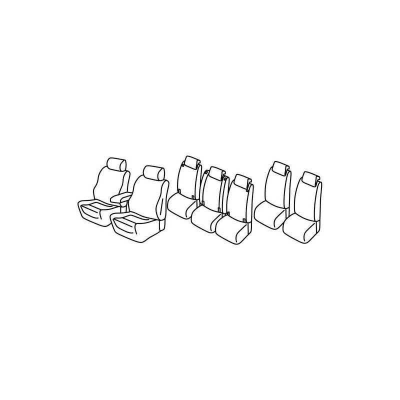 Set coprisedili Superior - Nero Blu - Opel Zafira Tourer (Exclusive) (11 11 )