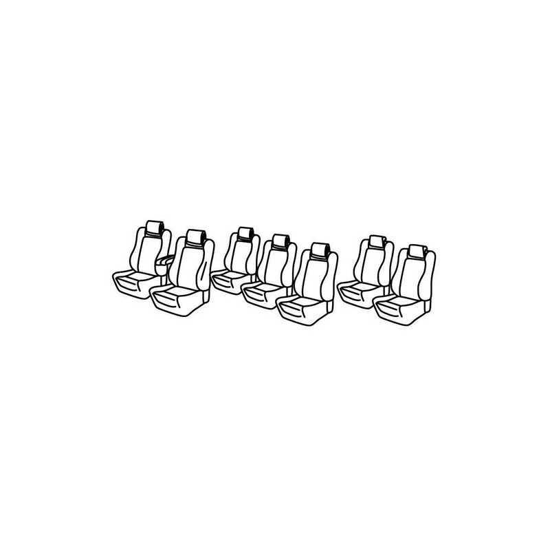 Set coprisedili Superior - Nocciola - Peugeot 5008 (7 posti) (11 09 01 16)