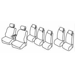 Set coprisedili Superior - Grigio Nero - Renault Espace (09 12 04 15)
