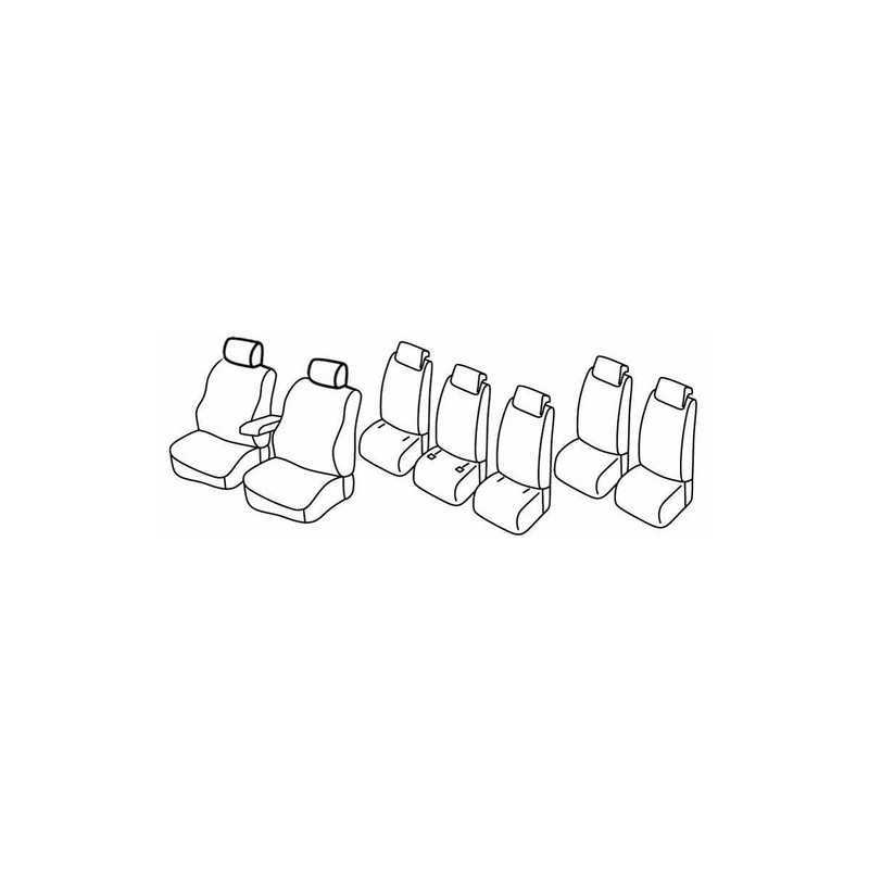 Set coprisedili Superior - Beige - Renault Scenic 7 posti (05 09 10 16)