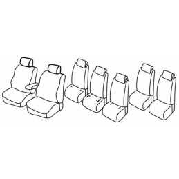 Set coprisedili Superior - Grigio Nero - Renault Scenic 7 posti (05 09 10 16)