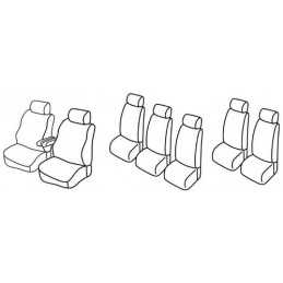 Set coprisedili Superior - Nocciola - Volkswagen Sharan (fino al 2000) (05 95 2000)