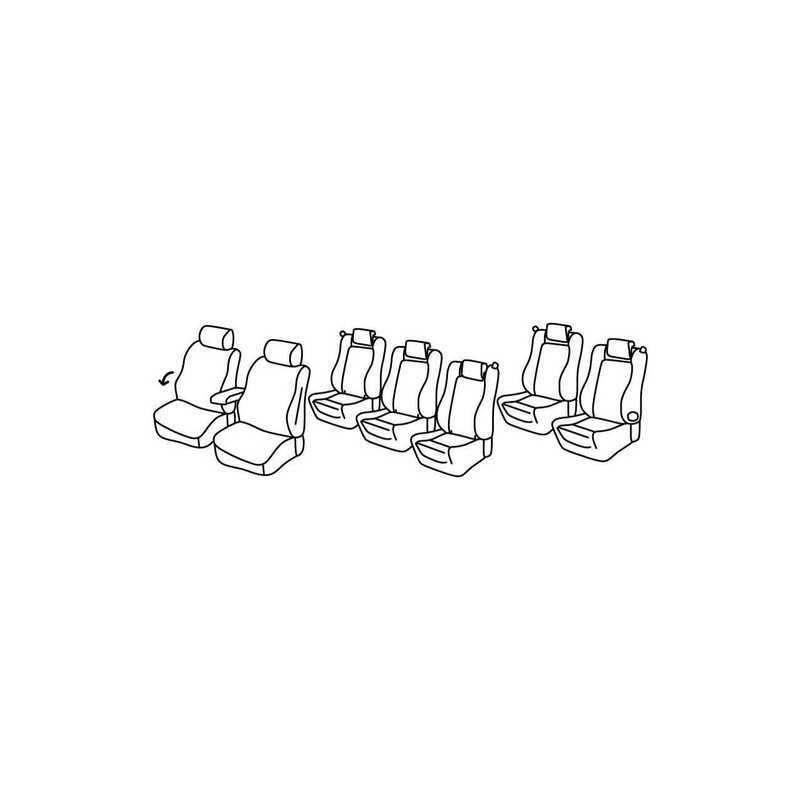 Set coprisedili Superior - Nocciola - Volkswagen Sharan (Trendline) (10 10 )