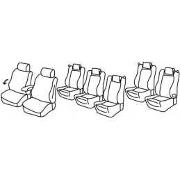 Set coprisedili Superior - Beige - Volkswagen Sharan (Trendline) (10 10 )