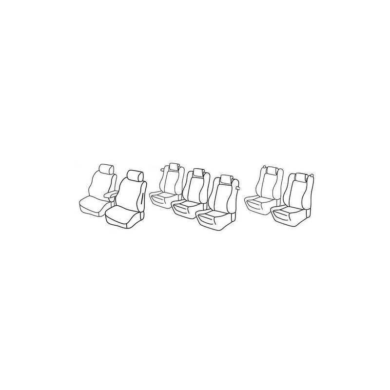 Set coprisedili Superior - Nocciola - Volkswagen Sharan (Trendline) (10 10 )