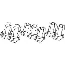 Set coprisedili Superior - Nocciola - Volkswagen Sharan (Comfortline Highline) (10 10 )