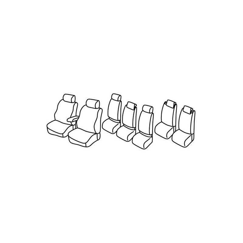 Set coprisedili Superior - Grigio Nero - Volkswagen Touran (Trendline) (05 03 10 06)