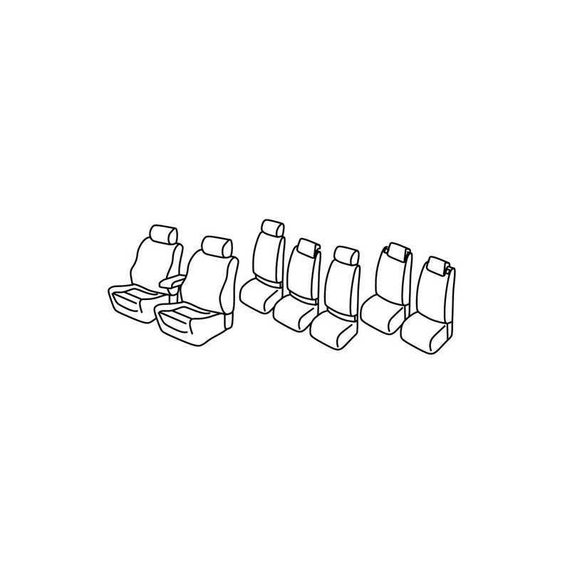 Set coprisedili Superior - Nocciola - Volkswagen Touran (Highline) (05 03 10 06)