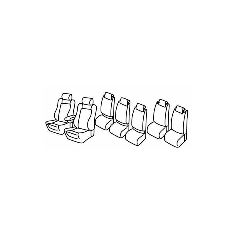 Set coprisedili Superior - Nocciola - Volkswagen Touran (Highline) (08 10 08 15)