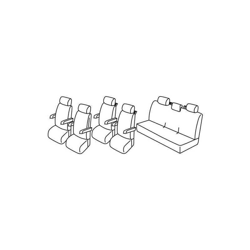 Set coprisedili Superior - Nero Grigio - Volkswagen Transporter T5 (van) (Multivan) (04 03 03 15) - Volkswagen Transporter T6 (v