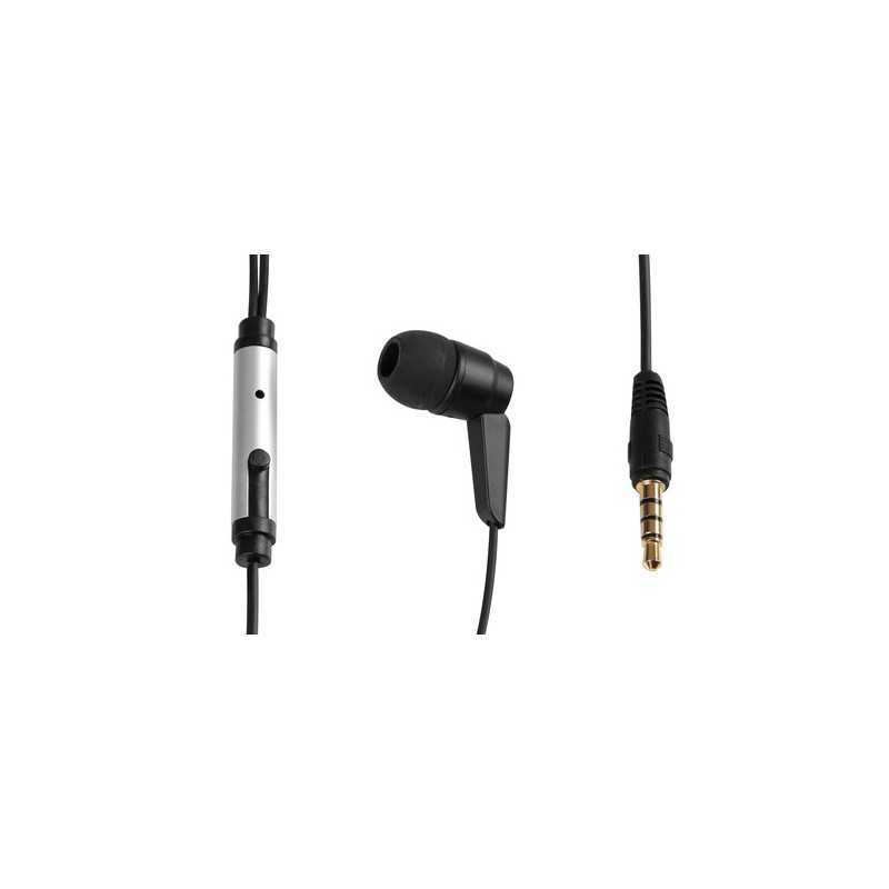 Linea Essentials Auricolare stereo con microfono - 120 cm - Nero