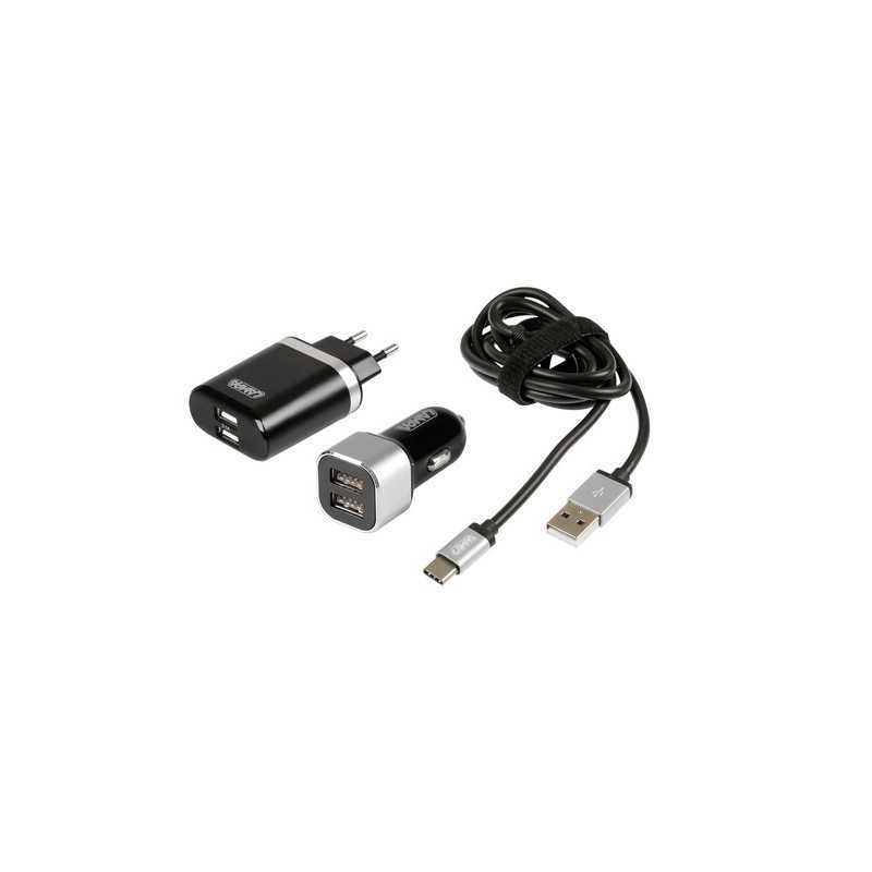 Kit 3 in 1 Usb Type-C - Fast Charge - 12 24V + 230V
