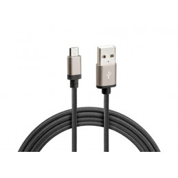 Cavo rinforzato Usb   Micro Usb - 100 cm - Nero