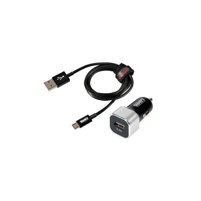 Kit 2 in 1 Micro Usb - Fast Charge - 12 24V