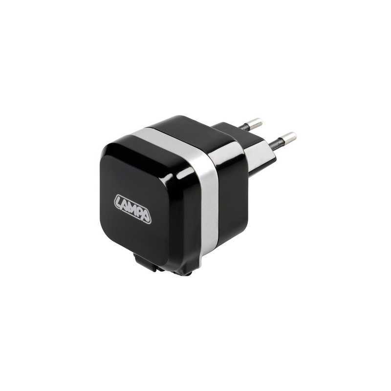 Caricabatteria da rete Micro Usb con 1 porta Usb - Fast Charge - 2400 mA - 100 230V