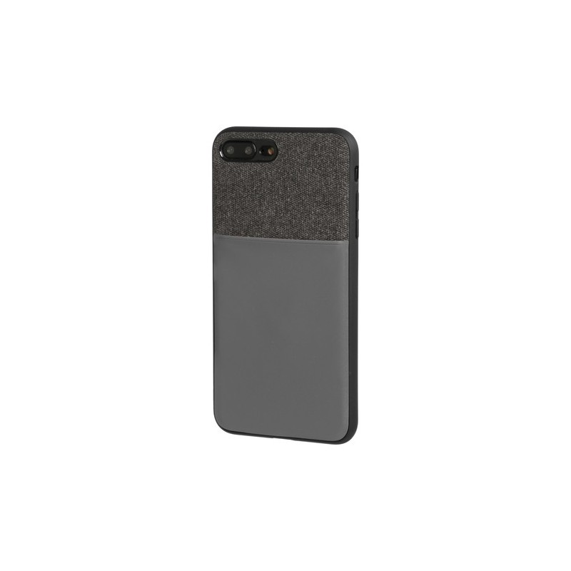 Duo pocket  cover bicolore con inserti metallici - Apple iPhone 7 Plus   8 Plus - Nero Grigio