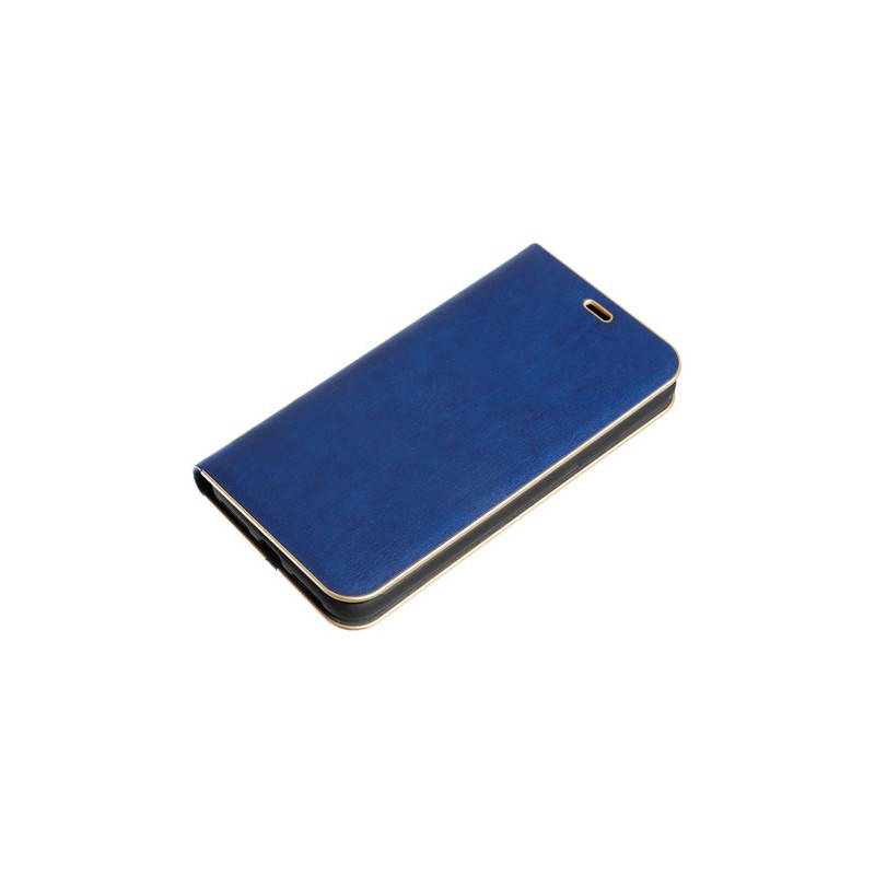 Club  cover a libro in similpelle - Apple iPhone X - Blu Oro