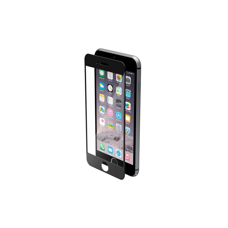 Phantom  vetro temperato protettivo da bordo a bordo - Apple iPhone 6   6s - Pixel Black