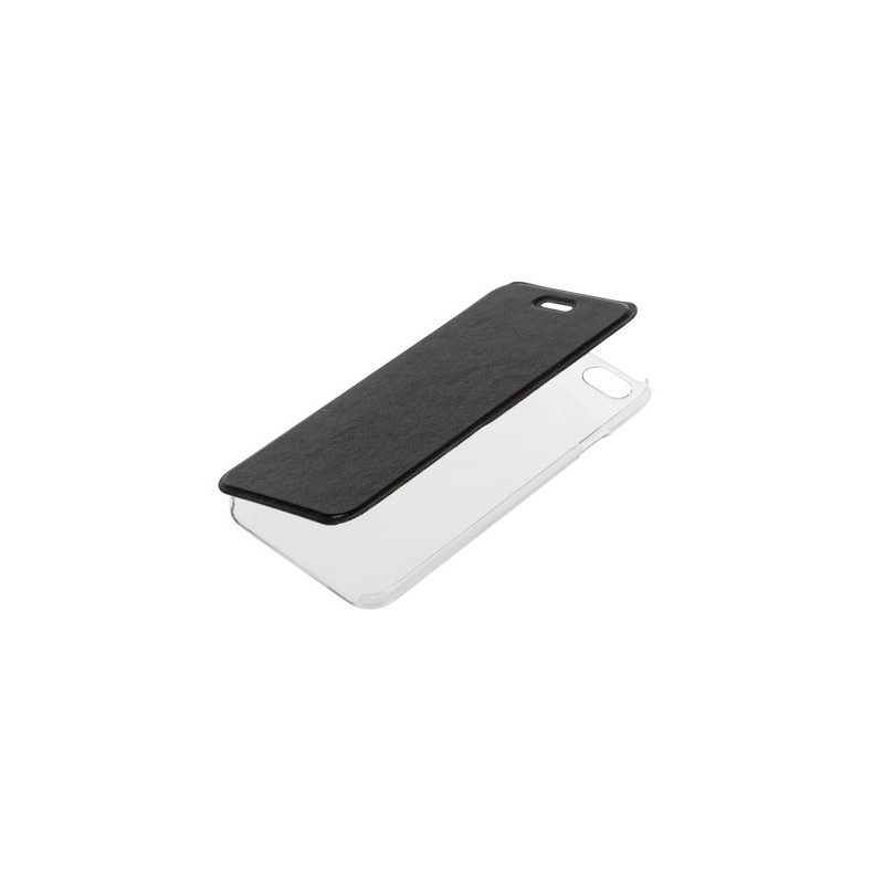 Clear Back  cover trasparente con sportello protettivo - Apple iPhone 6   6s - Nero