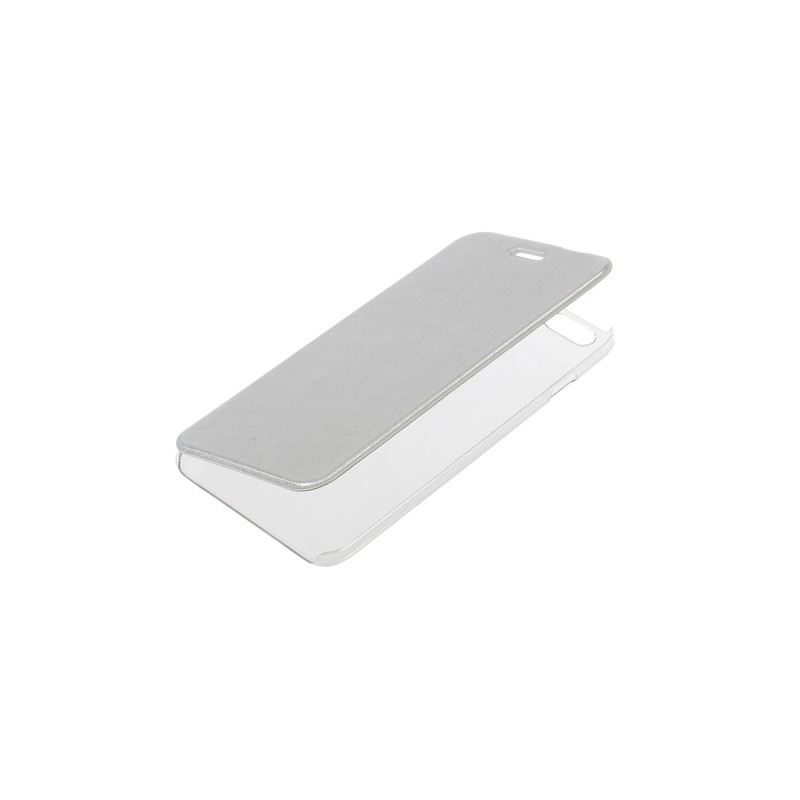 Clear Back  cover trasparente con sportello protettivo - Apple iPhone 6 Plus   6s Plus - Argento