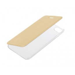 Clear Back  cover trasparente con sportello protettivo - Apple iPhone 7   8 - Oro