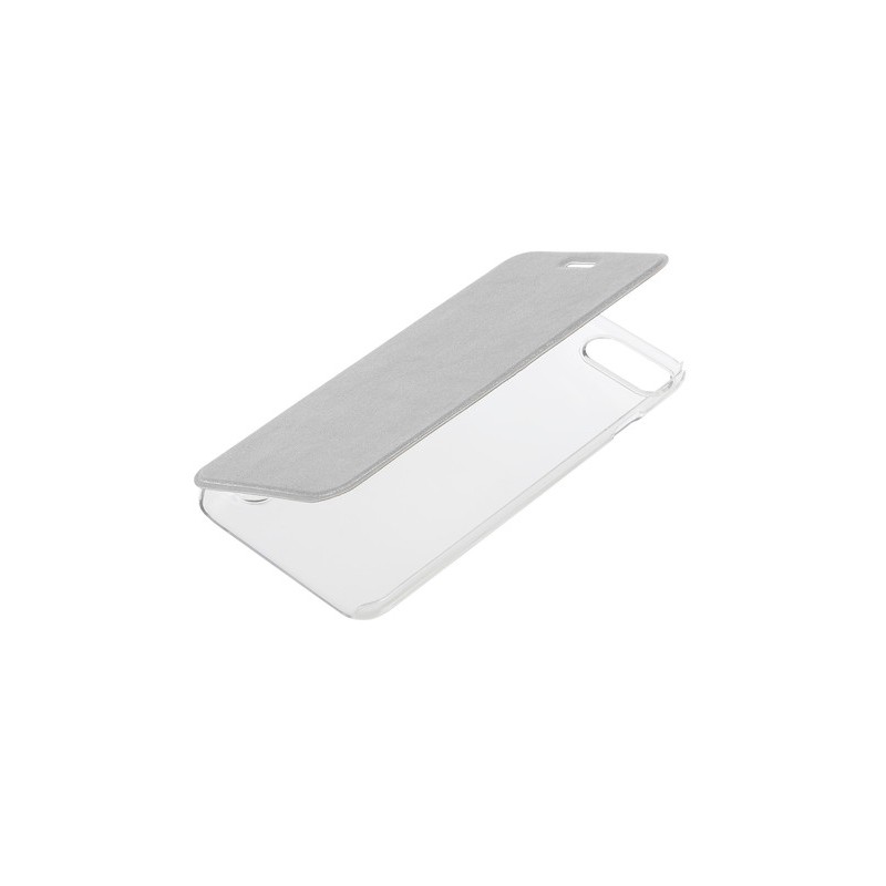 Clear Back  cover trasparente con sportello protettivo - Apple iPhone 7 Plus   8 Plus - Argento