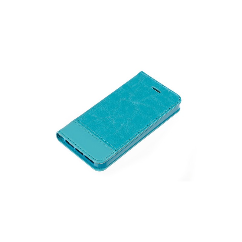 Wallet Folio Case  cover a libro - Apple iPhone 5   5s   SE - Turchese