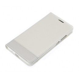 Wallet Folio Case  cover a libro - Huawei Mate 7 - Bianco