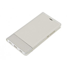 Wallet Folio Case  cover a libro - Huawei P8 - Bianco