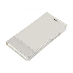 Wallet Folio Case  cover a libro - Huawei Honor 7 - Bianco