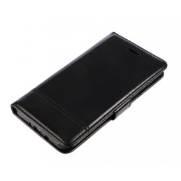 Wallet Folio Case  cover a libro - Samsung Galaxy J7 2016 - Nero