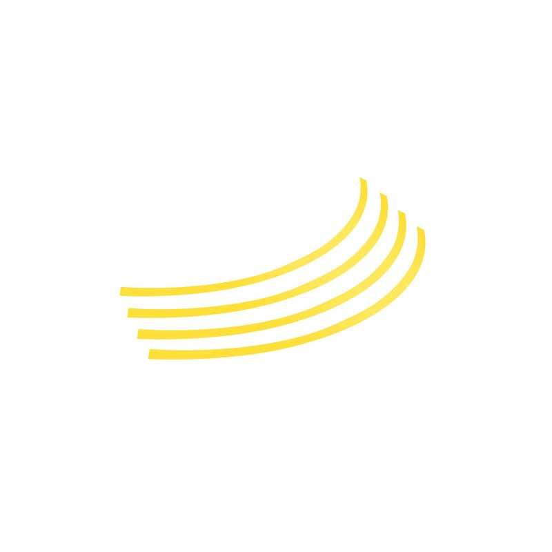 Rim-Stickers profili adesivi ruota - Taglia 1 - Giallo