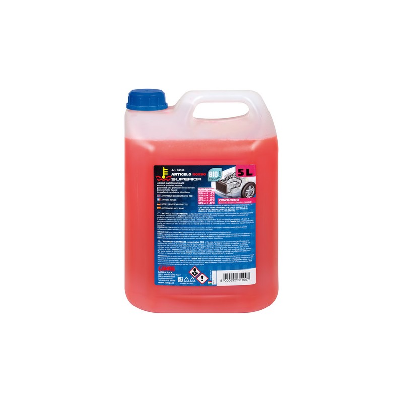 Superior-Rosso  liquido antigelo concentrato - 5000 ml