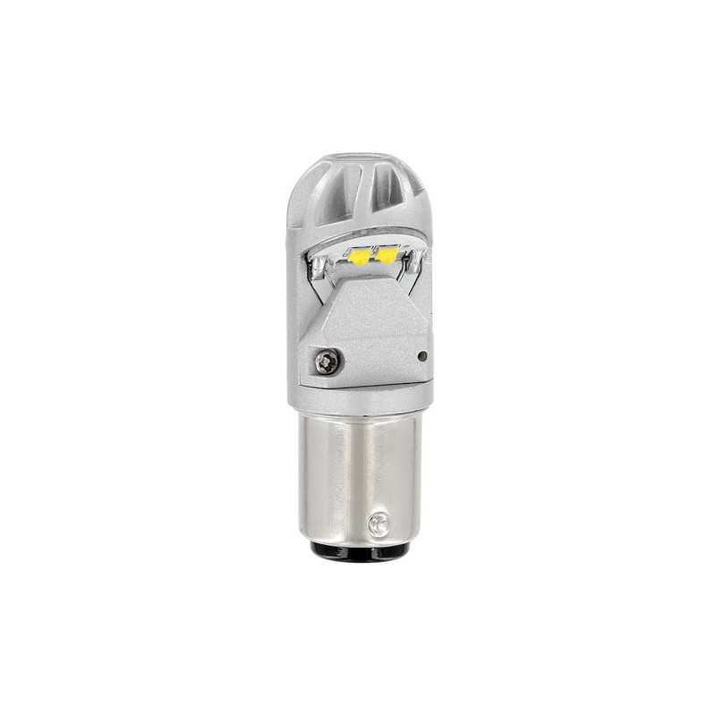 9-30V Mega-Led HP-4 - 4 SMD x 1 chip - (P21 5W) - BAY15d - 1 pz - D Blister - Arancio