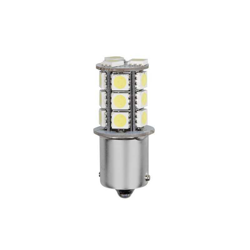 12V Hyper-Led 54 - 18 SMD x 3 chips - (P21W) - BA15s - 1 pz - D Blister - Bianco