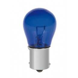12V Blue Dyed Glass Lampada 1 filamento - (P21W) - 21W - BA15s - 2 pz - D Blister