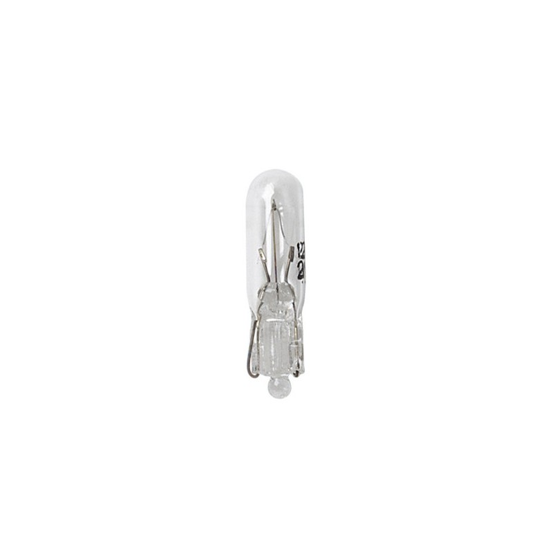 12V Lampada con zoccolo vetro - T5 - 1 2W - W2x4 6d - 2 pz - D Blister