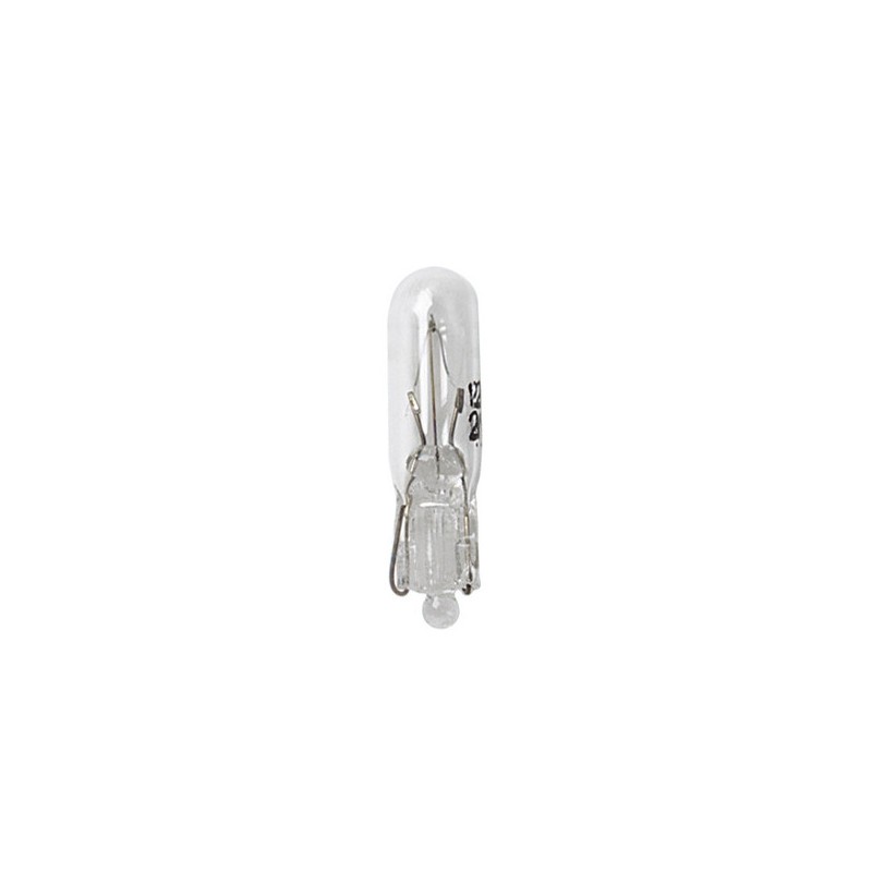 12V Lampada con zoccolo vetro - T5 - 2W - W2x4 6d - 2 pz - D Blister